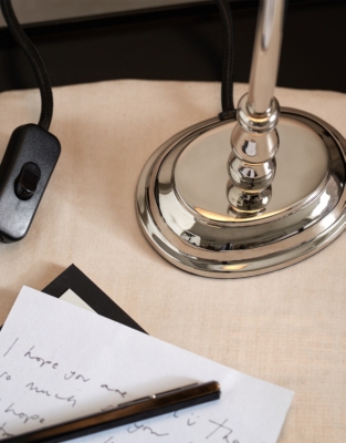 Worthen Nickel Table Lamp