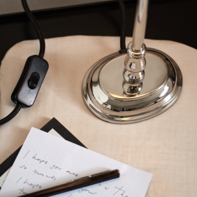 Worthen Nickel Table Lamp