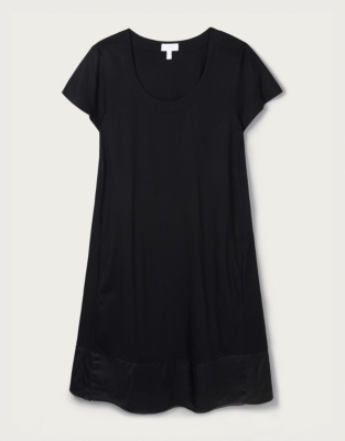 Woven Hem Jersey Dress Dresses & Skirts The White Company US