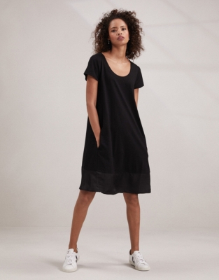 Woven Hem Jersey Dress Dresses & Skirts The White Company US