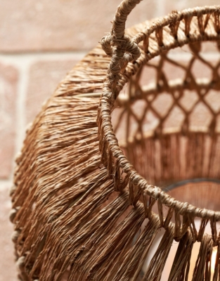 Woven Jute Lantern – Medium