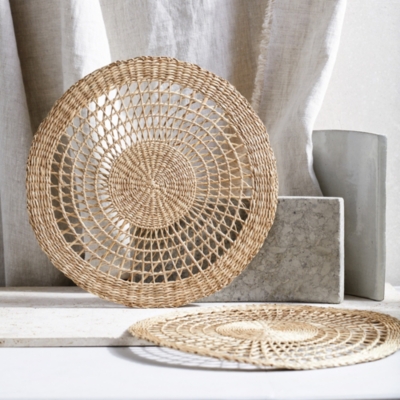Woven Seagrass Placemat Set of 2 Home Accessories Sale The White Company UK