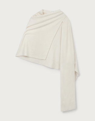 Wrap Scarf with Cashmere - Scandi White
