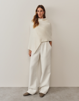 Wrap Scarf with Cashmere - Scandi White