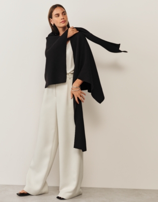 Wrap Scarf with Cashmere