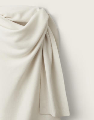 Wrap Scarf with Cashmere