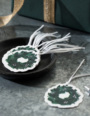 Wreath Gift Tags – Set of 12