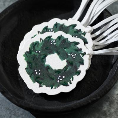 Wreath Gift Tags – Set of 12
