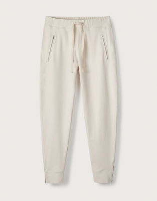 ZipDetail Jersey Joggers Trousers & Leggings The White Company UK