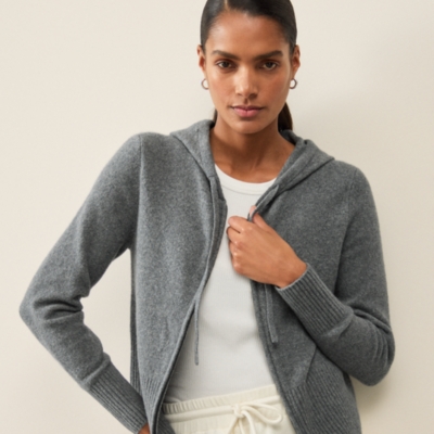 Zip Through Hoodie with Cotton