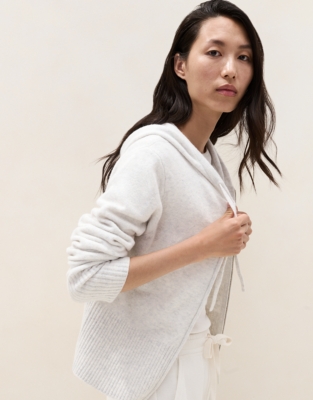 Zip Through Hoodie with Cotton
