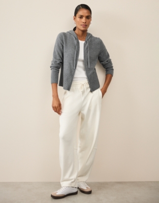 Zip Through Hoodie with Cotton