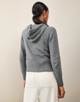 Zip Through Hoodie with Cotton